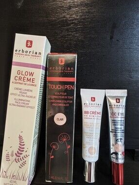 Erborian Glow Crème/BB Cream/CC Eye/Touch Pen